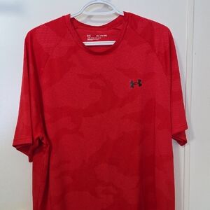 Under Armour Men's Vibrant Red Camo Tee